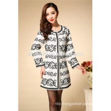 2016 Women's long sleeve coat female ethnic outwear casual embroidery Coat Dress